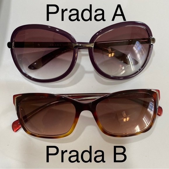 Make Offer Pair/Lot of 9 SUNGLASSES Prada Tom Ford Ferragamo Luxury - Picture 2 of 12